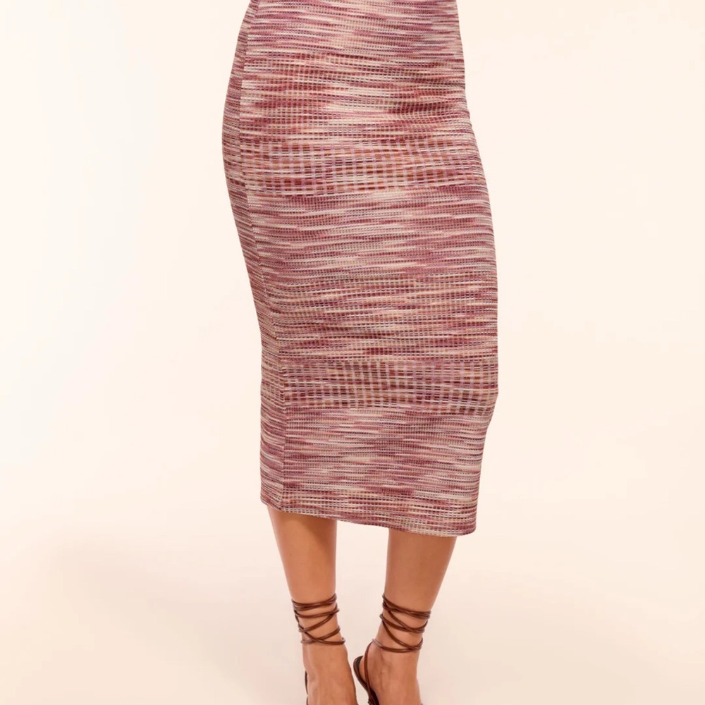 Ramy Brook Erica space dye Amber knit midi Pencil Skirt size small NWOT